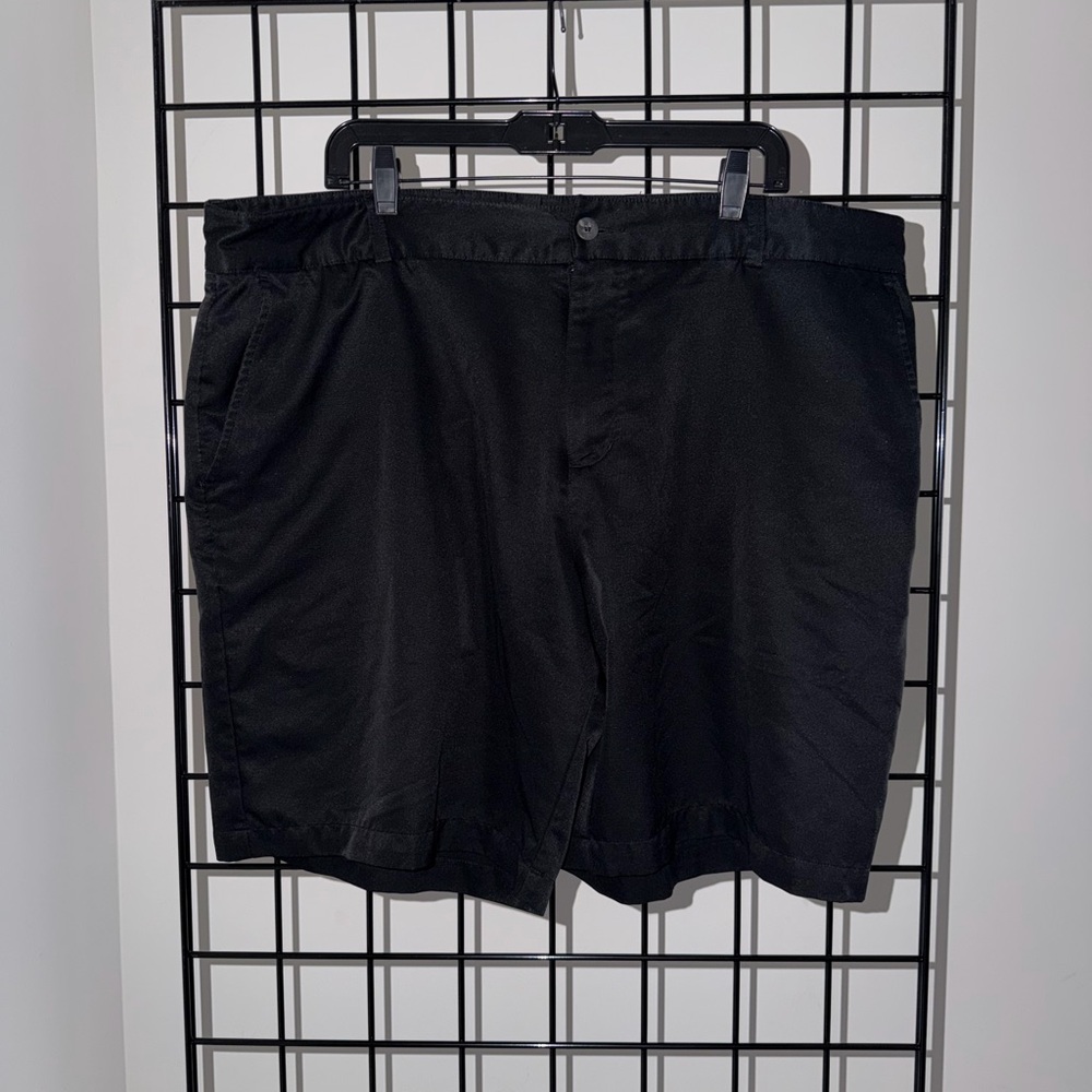 adidas Men's Classic Black Flat Front Shorts